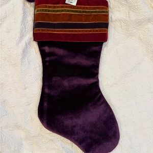 Velvet Christmas Stocking